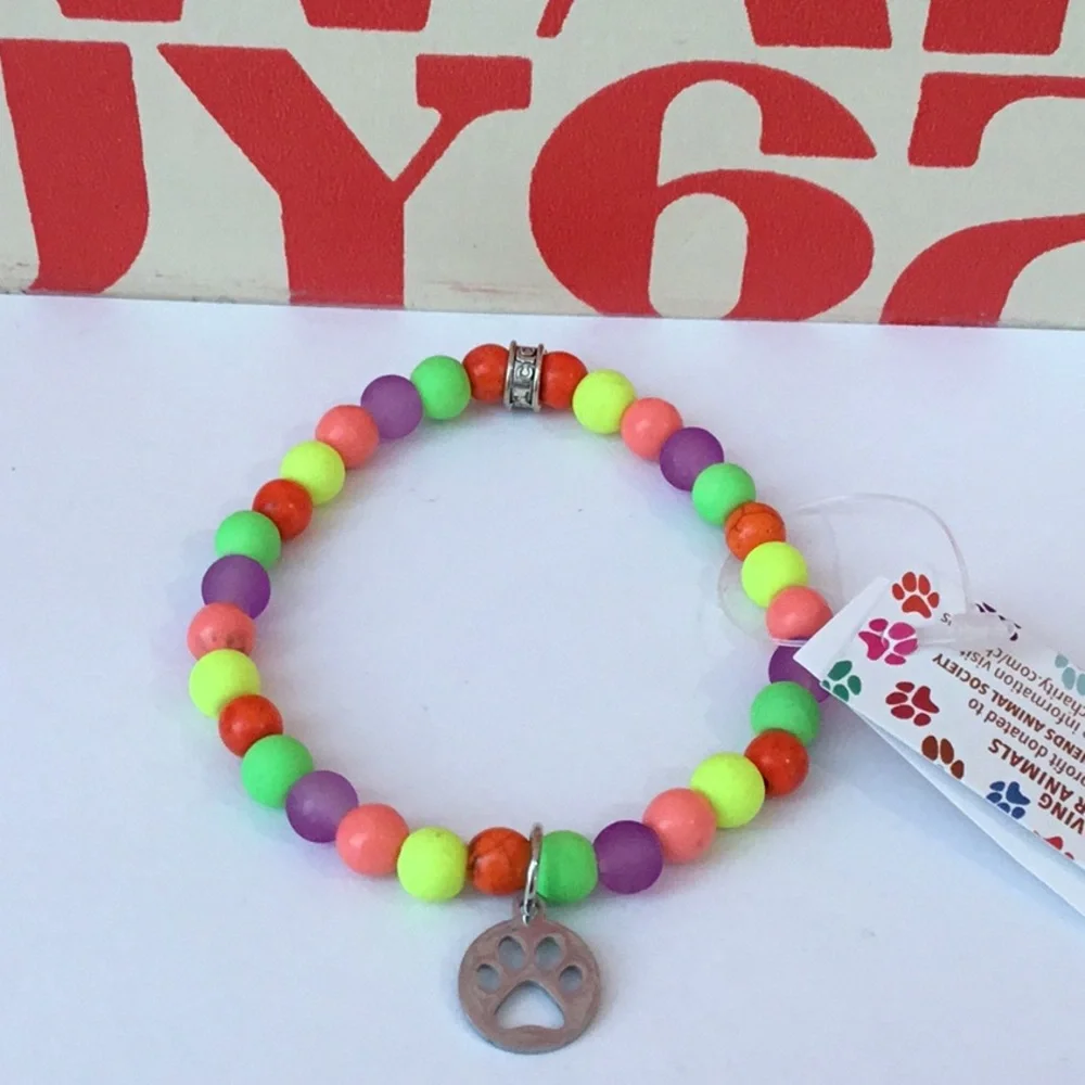 Chavez for Charity Dog Charm Bracelet, NWT